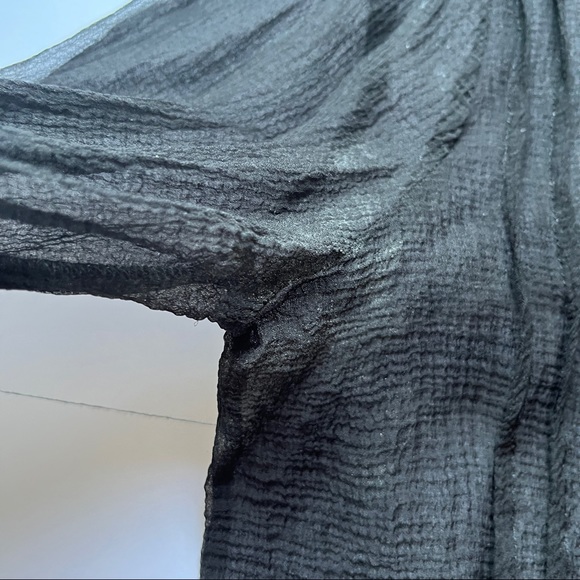 Rebecca Taylor Long Sleeve Silk and Lace Top Long Sleeve Sheer Victorian Sz 0 - Picture 11 of 16